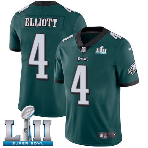 Men Philadelphia Eagles #4 Elliott Green Limited 2018 Super Bowl NFL Jerseys